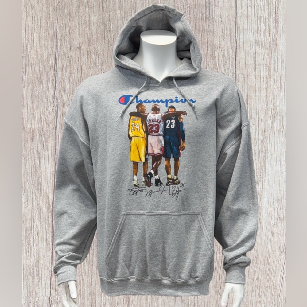 Bryant Jordan James Gray Printed Gildan Heavy Blend Hoodie Sweatshirt Size XL